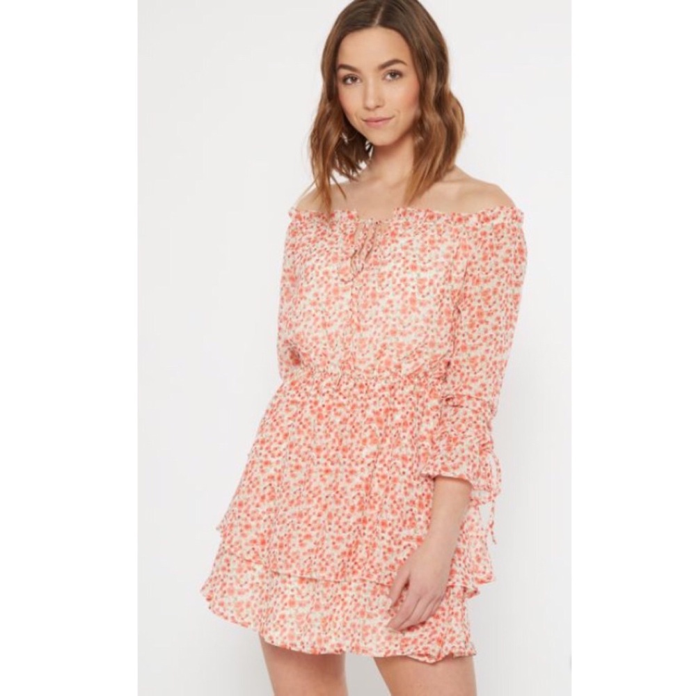 Rue21 Floral Off The Shoulder Dress Pink Size 3X